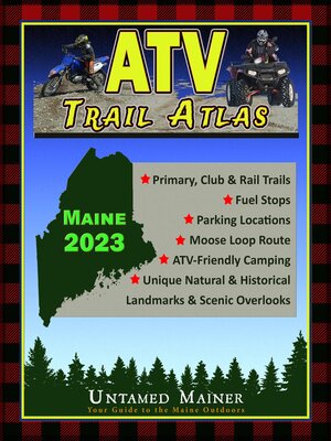 cover image of 2023 Maine ATV Trail Map Atlas